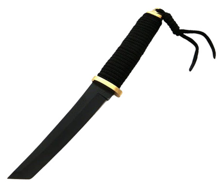 IdeallStore® vadászkés, Samurai Sempai, 28 cm, fekete