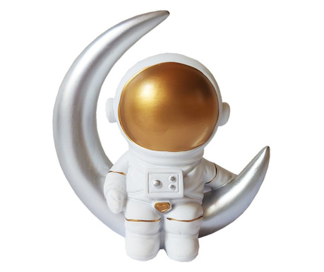 Statueta decorativa, Astronaut pe luna, 12 cm, DY2020-5B