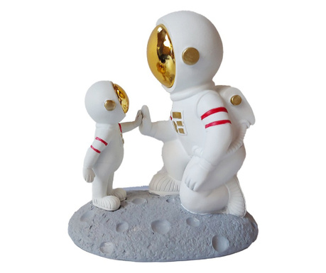 Statueta decorativa, Astronaut pe asteroid, 19 cm, PD2224D