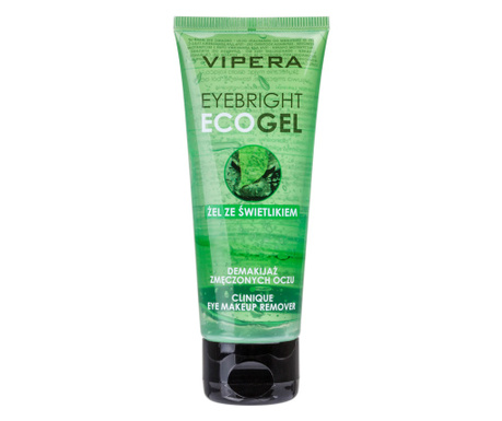 Gel demachiant EyeBright EcoGel pentru ochi cu extract de silur, 75 ml