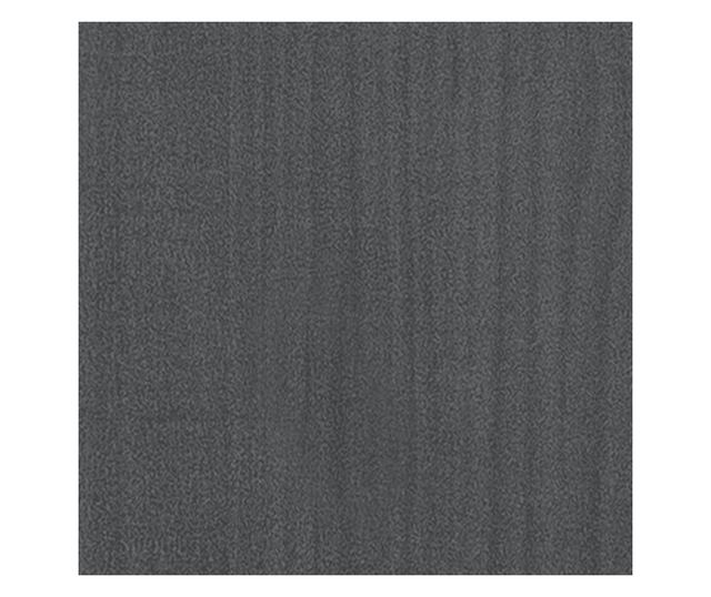 négyszintes szürke tömör fenyőfa könyvszekrény 80 x 30 x 140 cm