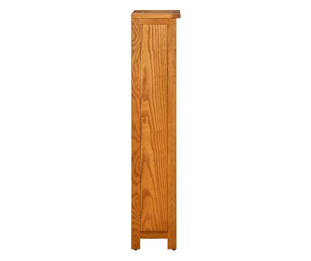 4 szintes tömör tölgyfa könyvespolc 45 x 22 x 110 cm - 4