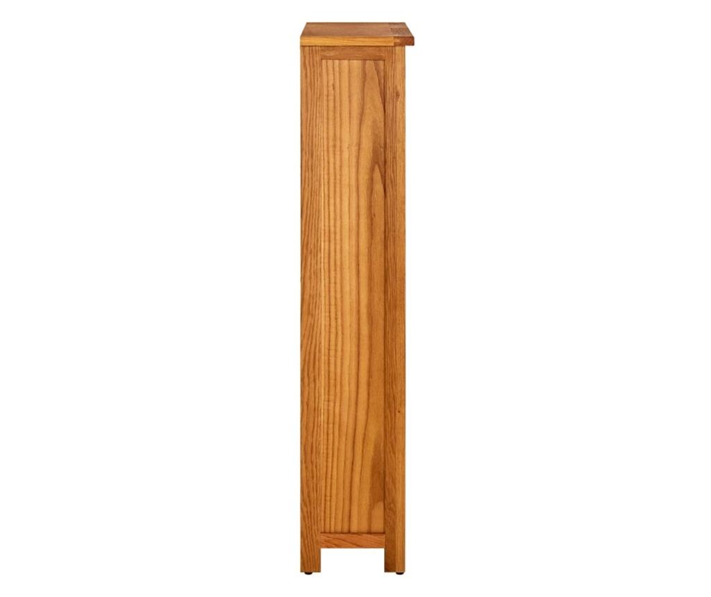 4 szintes tömör tölgyfa könyvespolc 70 x 22 x 110 cm - 3