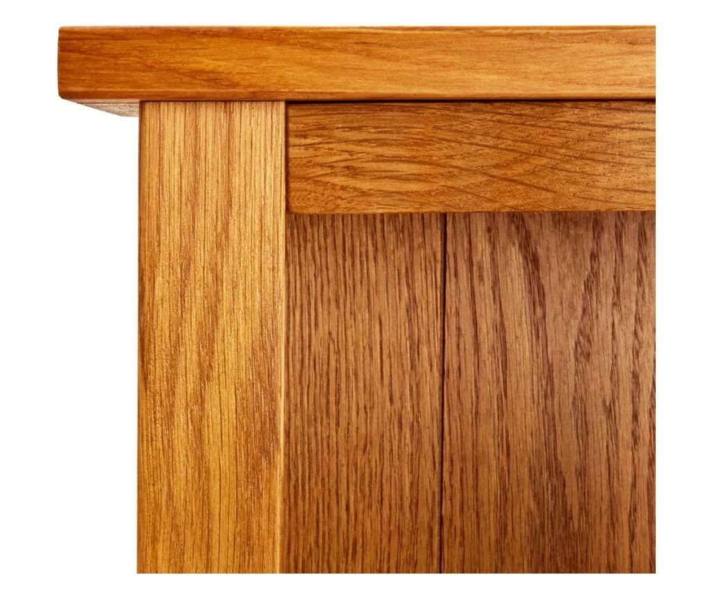 4 szintes tömör tölgyfa könyvespolc 70 x 22 x 110 cm - 5