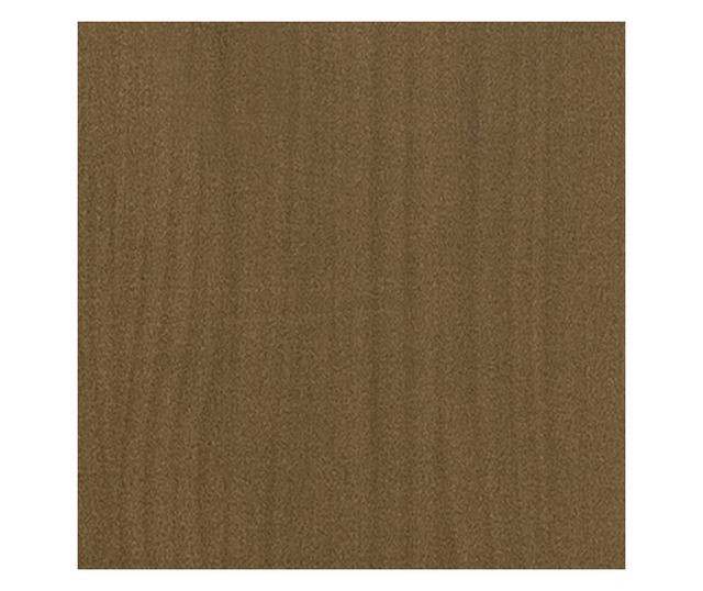 négyszintes barna tömör fenyőfa könyvszekrény 80 x 30 x 140 cm