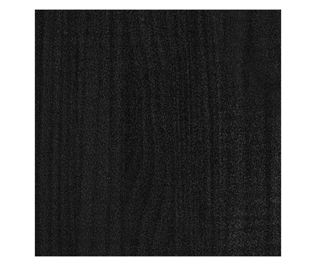 TV ormarić crni 80 x 31 x 39 cm od masivne borovine - 36