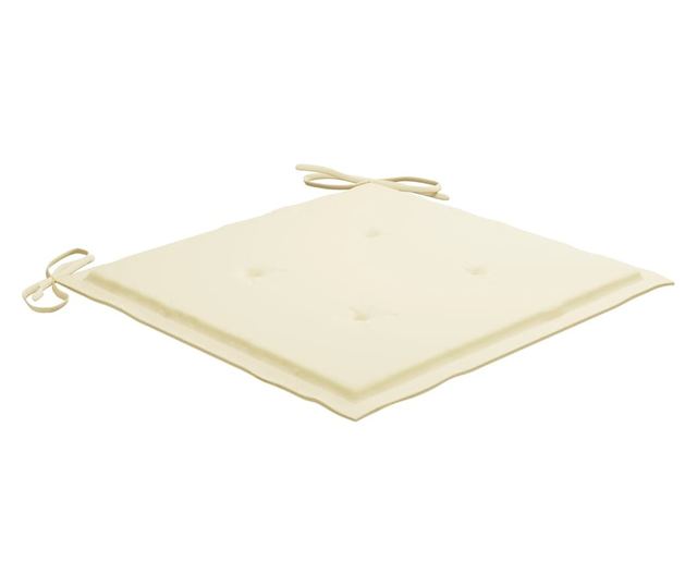 Сгъваем комплект градински мебели с възглавници, 5 части, бамбук