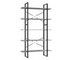 5 szintes betonszürke forgácslap könyvszekrény 100x30x175 cm