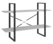 5 szintes betonszürke forgácslap könyvszekrény 100x30x175 cm