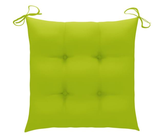 Градински столове с възглавници, 2 бр., Масивно дърво тиково дърво