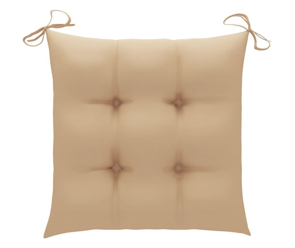 Scaune de grădină cu perne, 2 buc., lemn masiv de tec - 8