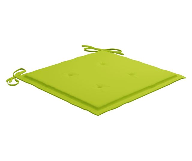 Градински столове с масичка за чай и възглавници, масивна акациева дървесина