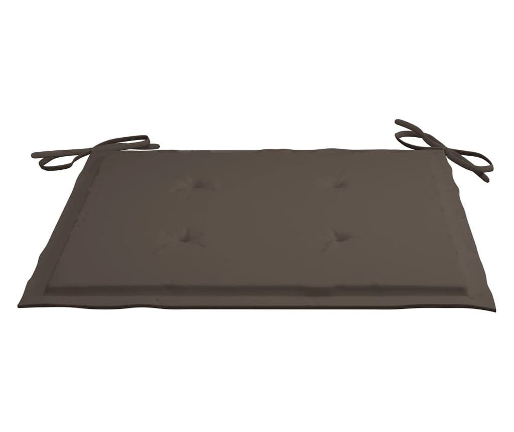 Външни сгъваеми столове с възглавници, 4 бр., Масивна акациева дървесина - 5