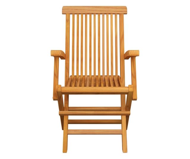 Градински столове с възглавници, 6 бр., Зелени, Масивно тиково дърво