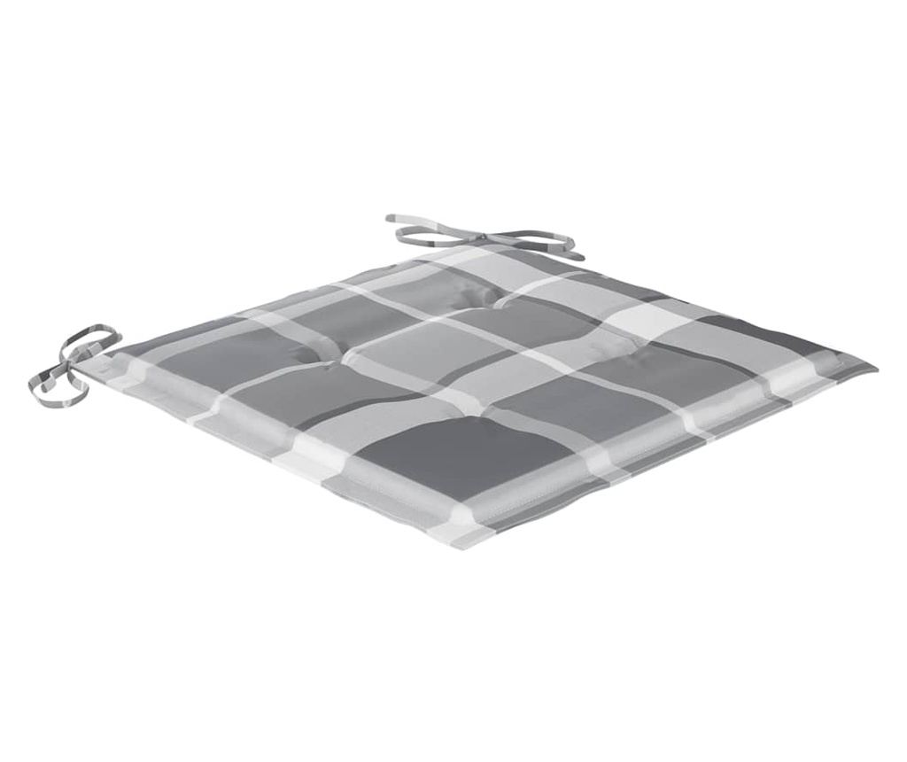 Ogrodowe krzesła z stolikiem do herbaty i poduszkami, lite drewno akacjowe - 7