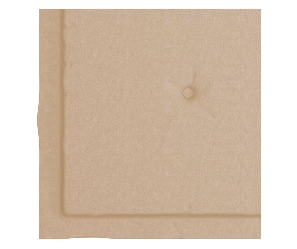 Градински столове с масичка за чай и възглавници, масивно акациево дърво - 10