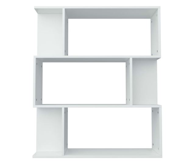 fehér forgácslap könyvszekrény/térelválasztó 80 x 24 x 96 cm