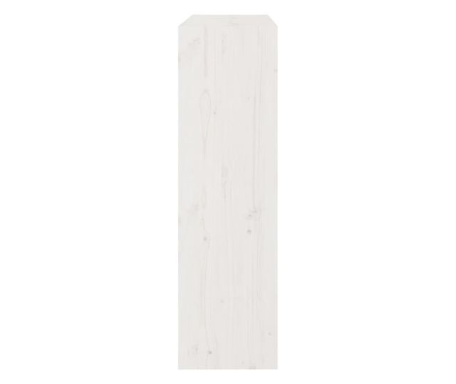 fehér tömör fenyőfa könyvszekrény/térelválasztó 80x30x103,5 cm