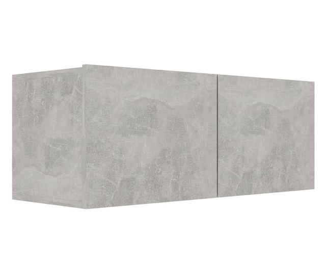 Set TV komoda, 3 kom., siva beton, PAL