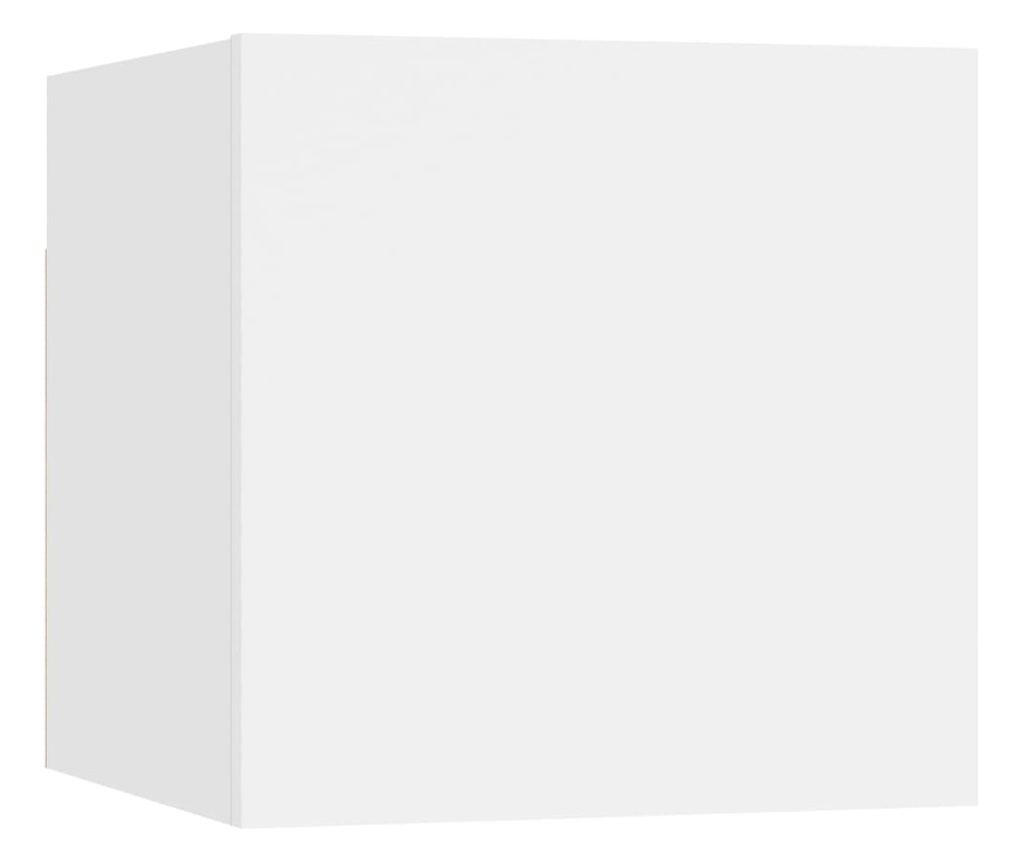 Set TV ormarića, 8 komada, bijeli, iverica - 9