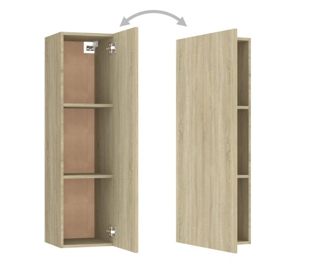 Set TV ormara, 3 dijela, sonoma hrast, iverica