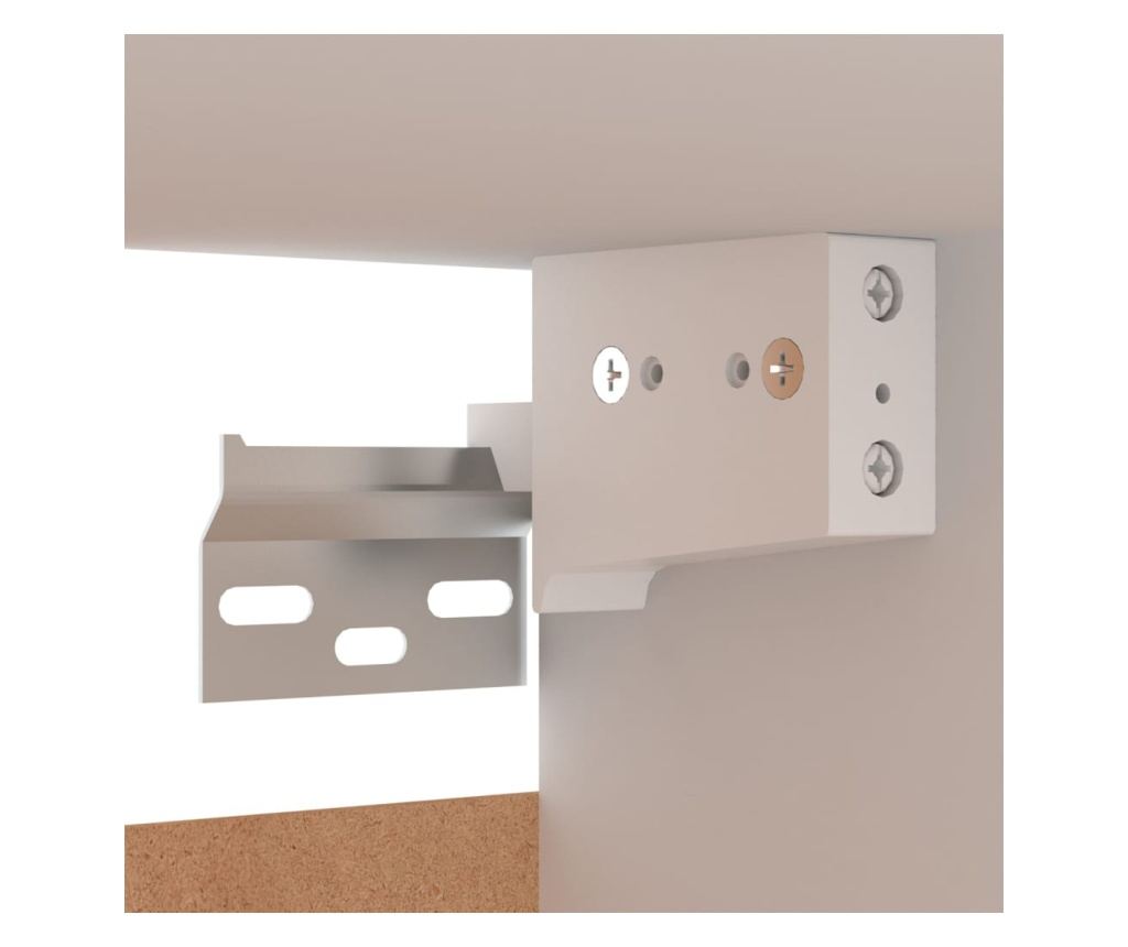 TV komode, 2 kom., bijela, 30,5x30x90 cm, iverica - 8