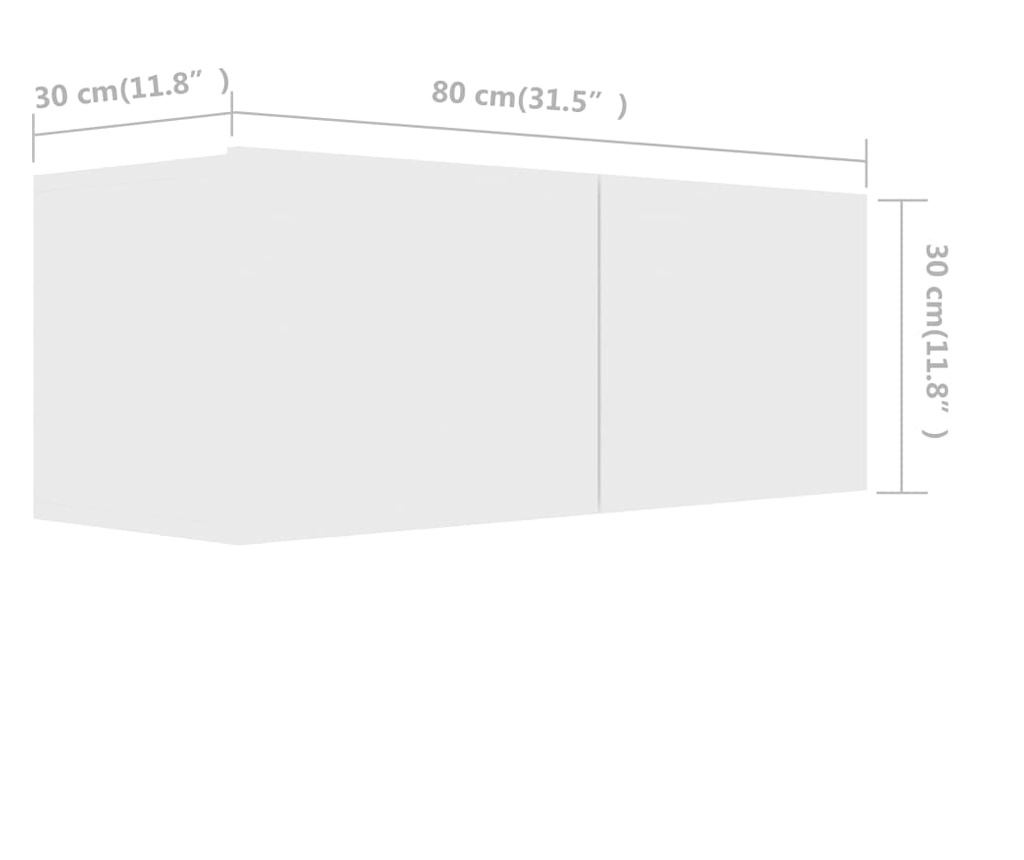 Set TV ormarića, 6 komada, bijela, PAL - 9