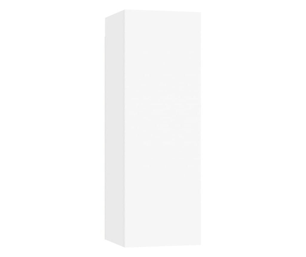 Garnitura TV ormarića, 4 komada, bijela, Konstruirano drvo - 6