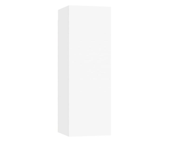 Zestaw szafki TV, 5 części, biały, drewno przetworzone