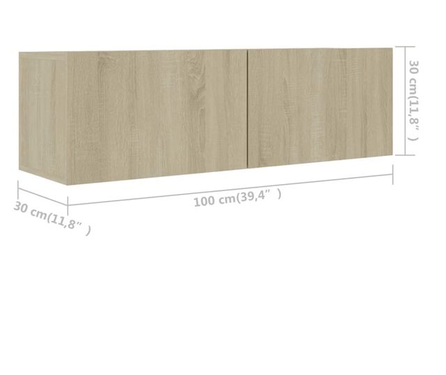 Set TV ormarića, 6 komada, sonoma hrast, iverica