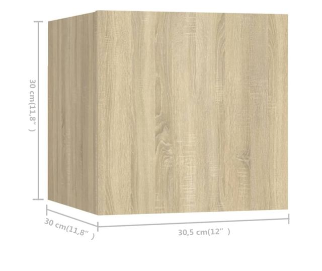 Set TV ormarića, 6 komada, sonoma hrast, iverica