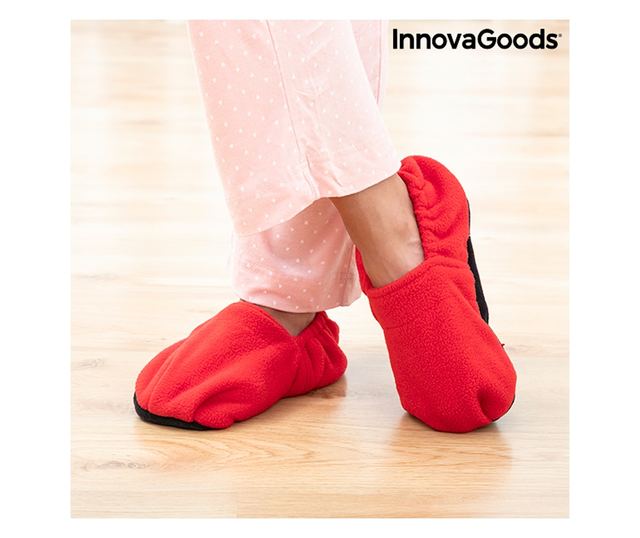 Домашни Чехли, Затоплящи се в Микровълнова Печка InnovaGoods Червен