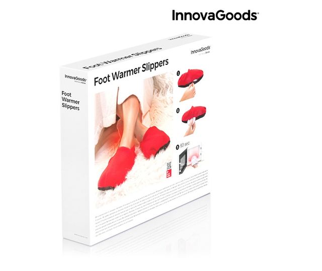Домашни Чехли, Затоплящи се в Микровълнова Печка InnovaGoods Червен