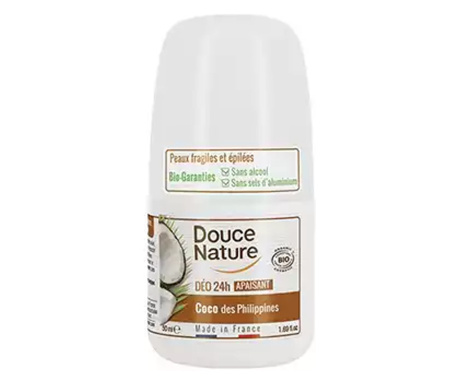 Naravni deodorant roll-on 24H, kokos, 50 ml (ekološko)