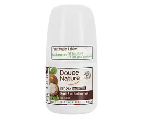 Naravni deodorant roll-on 24H, karite, 50 ml (ekološko)
