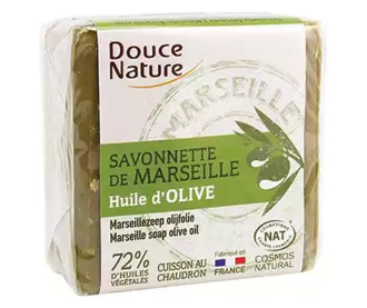 Naravno trdo milo Marseille, oliva, 100 g (ekološko) 60x60 mm