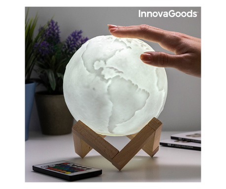 Акумулаторна LED Лампа Планета Земя Worldy InnovaGoods