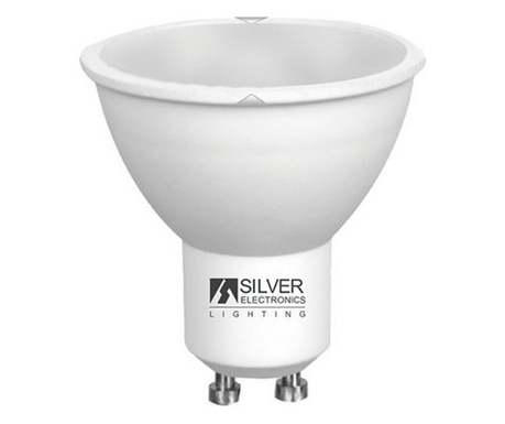 LED двуцветна крушка за лампа Silver Electronics ECO GU10 7W 6000K (бяла светлина)