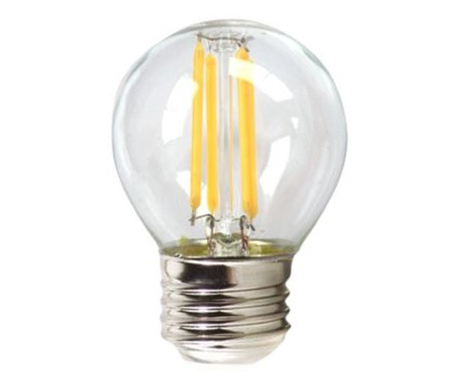 Сферична LED крушка за лампа Silver Electronics 1960327 E27 4W 3000K A++ (топла светлина)