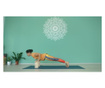 Caramida Yoga din lemn, natur, 22x11,4x7,4cm, set 2 buc