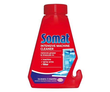 Solutie pentru curatarea masinii de spalat vase Somat Machine Care 3X Action, 250 ml