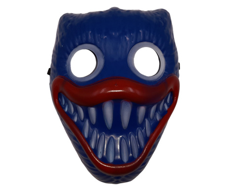 Детска маска Huggy Wuggy IdeallStore, пластмасова, универсален размер, синя