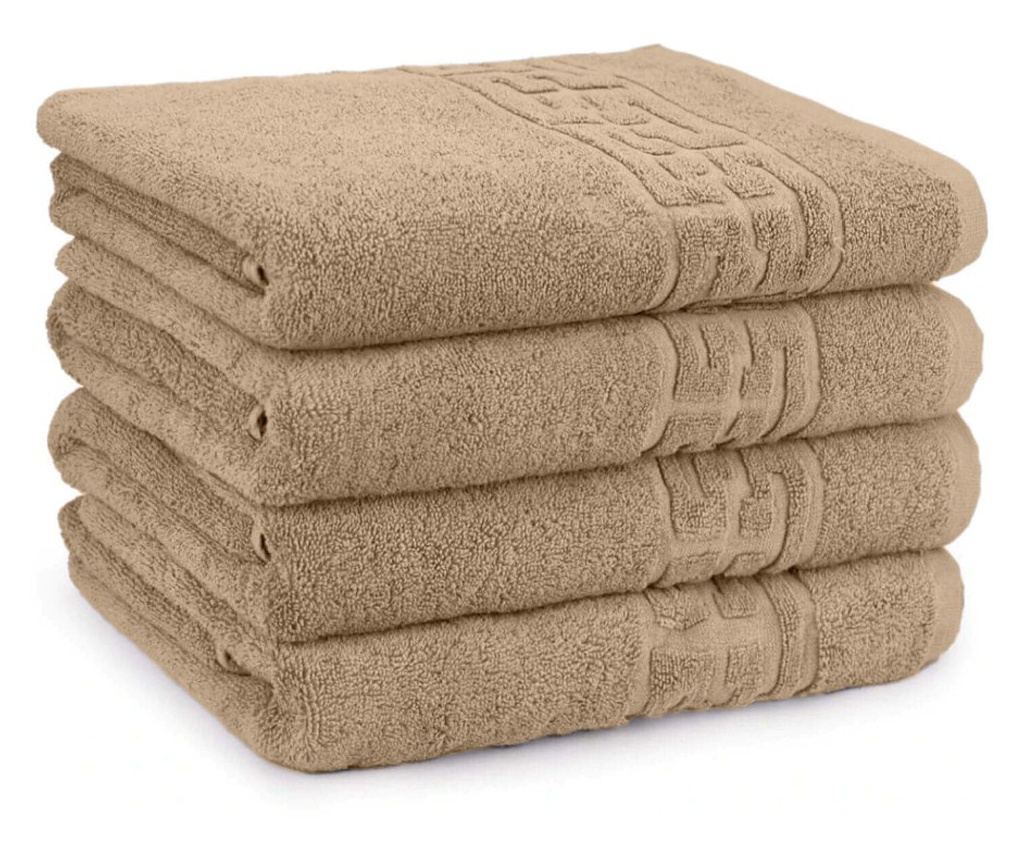 Prosop de fata 550 g/mp din bumbac 100%, dublu fir, Soft, Bej, 50/90 cm Sofi 50x90 cm - 2