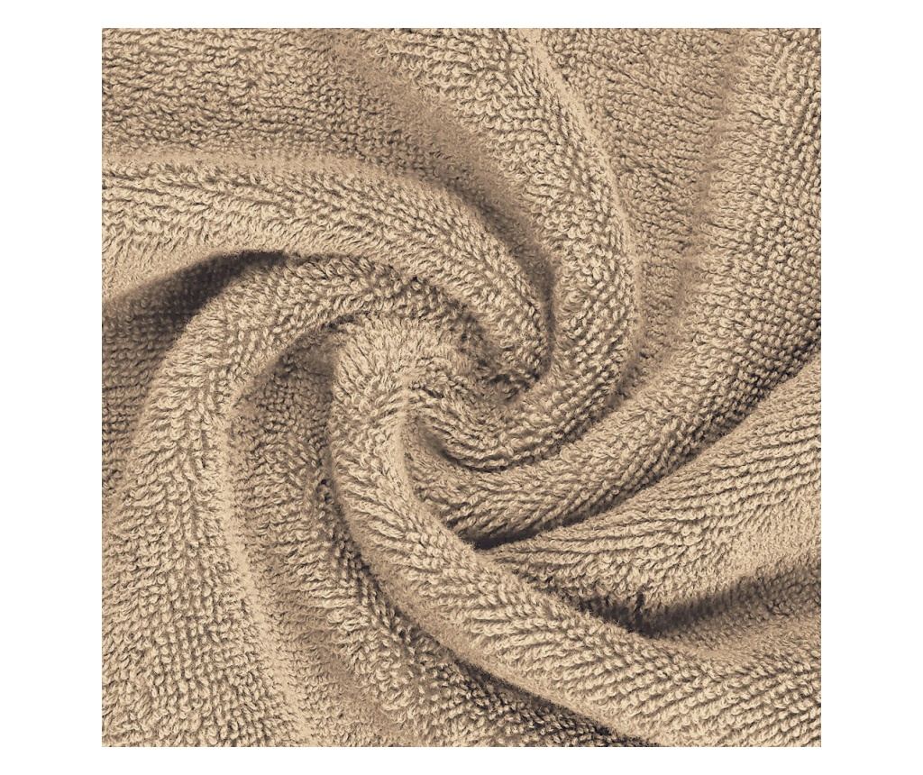 Prosop de fata 550 g/mp din bumbac 100%, dublu fir, Soft, Bej, 50/90 cm Sofi 50x90 cm - 4
