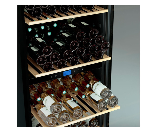 Racitor de vinuri Dual Zone, 149 sticle, LES PETITS CHAMPS, CAVCED149, inox