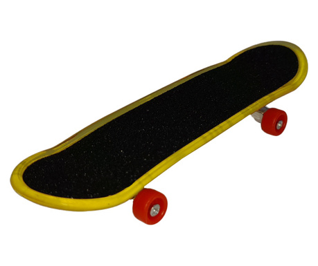 Mini Skateboard IdeallStore®, Fogódeszka lámpa, LED, 9,5 cm, fekete