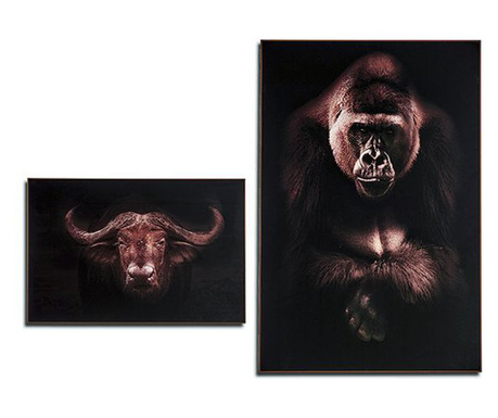 Картина Buffalo - Gorilla Мед MDF (3 x 121,5 x 81,5 cm)