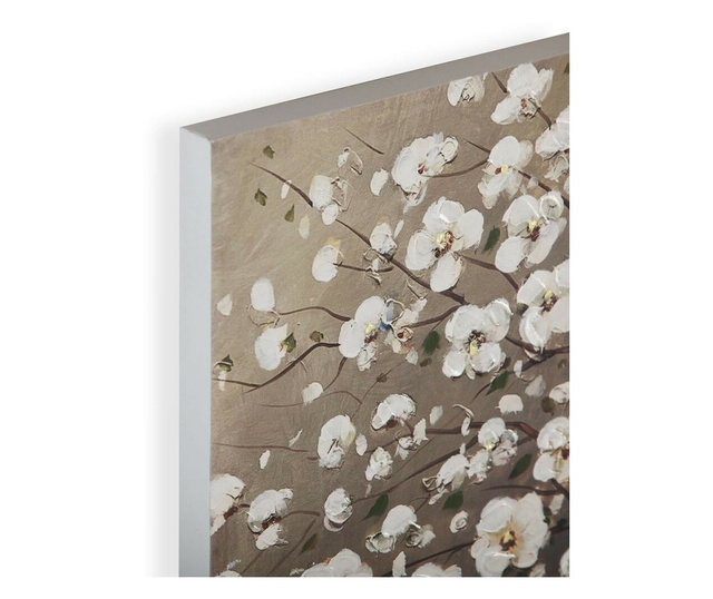 Картина Versa White Petals Пластно (2,3 x 60 x 60 cm)