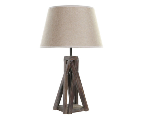 Настолна лампа DKD Home Decor Дървен Памук Тъмно сив (35 x 35 x 56 cm)