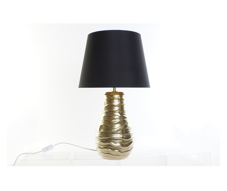 Настолна лампа DKD Home Decor Черен лен Восък Златен (38 x 38 x 65 cm)
